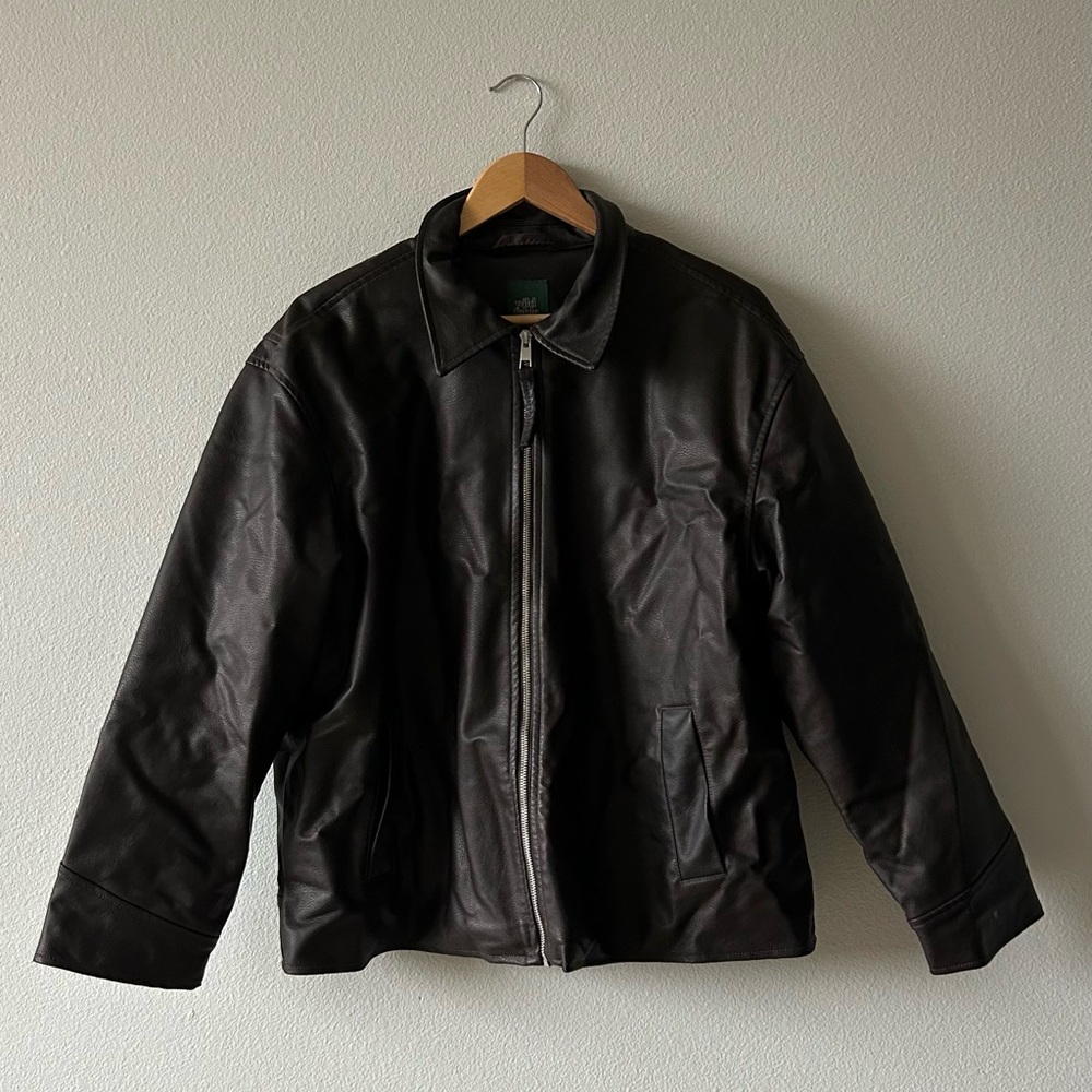 Wild Fable Faux Brown Leather Jacket